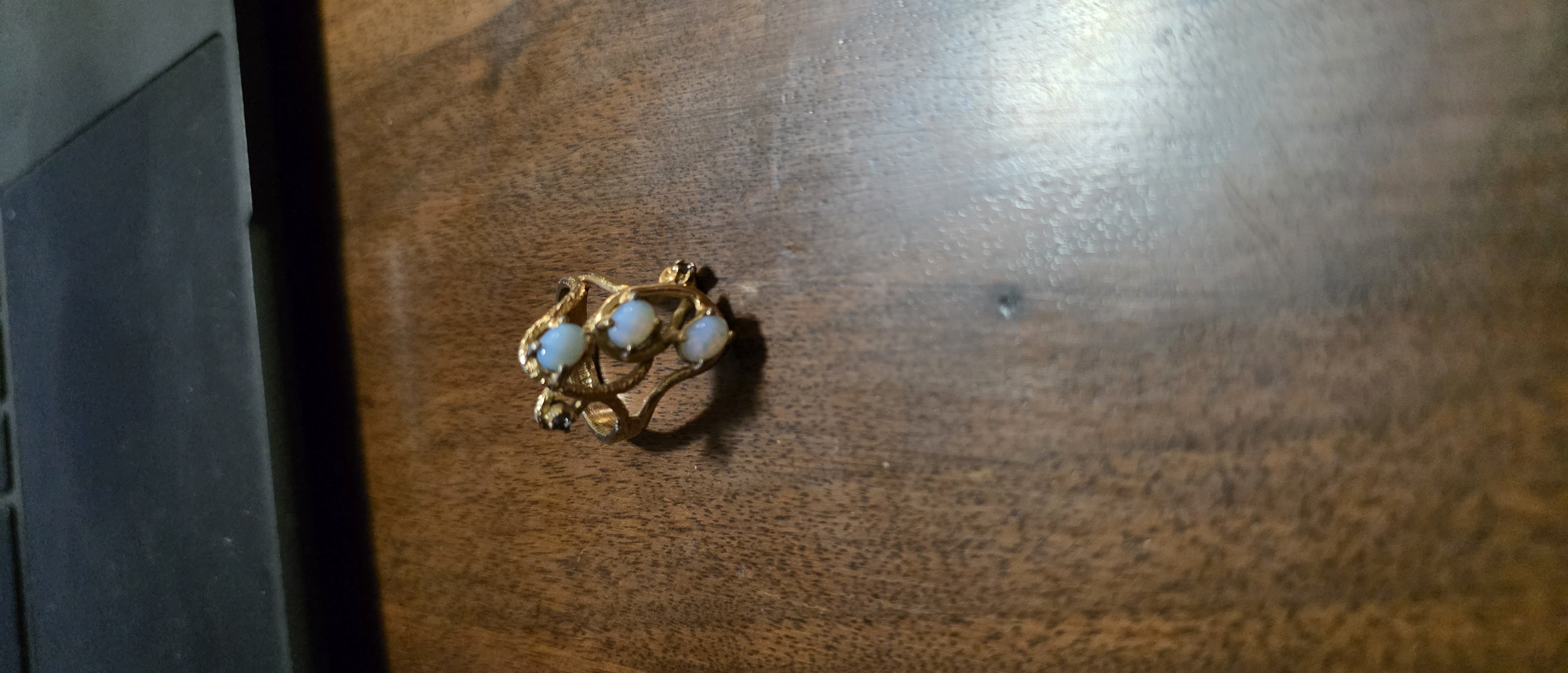 Gold Ring with Opal Stones
