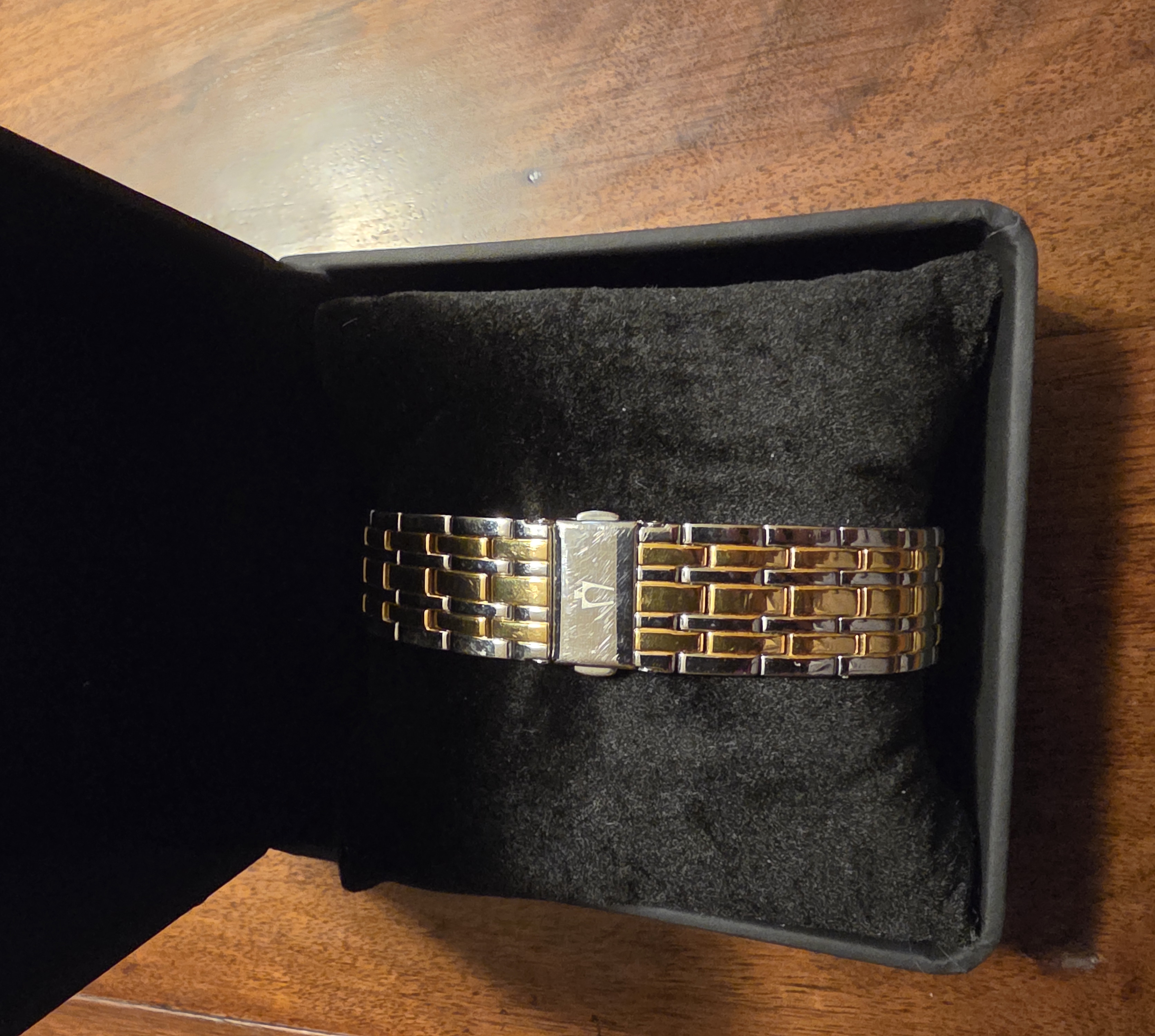 Bulova Men's Dress Watch with Two-Tone Bracelet - back