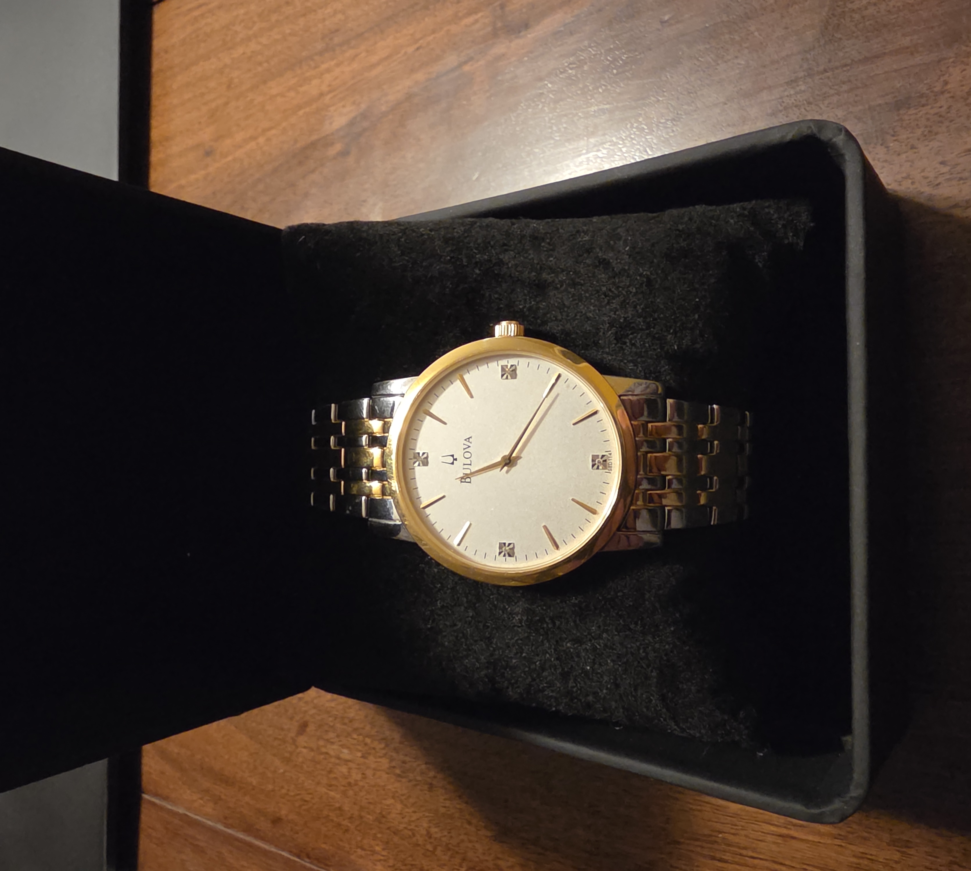 Bulova Men's Dress Watch with Two-Tone Bracelet