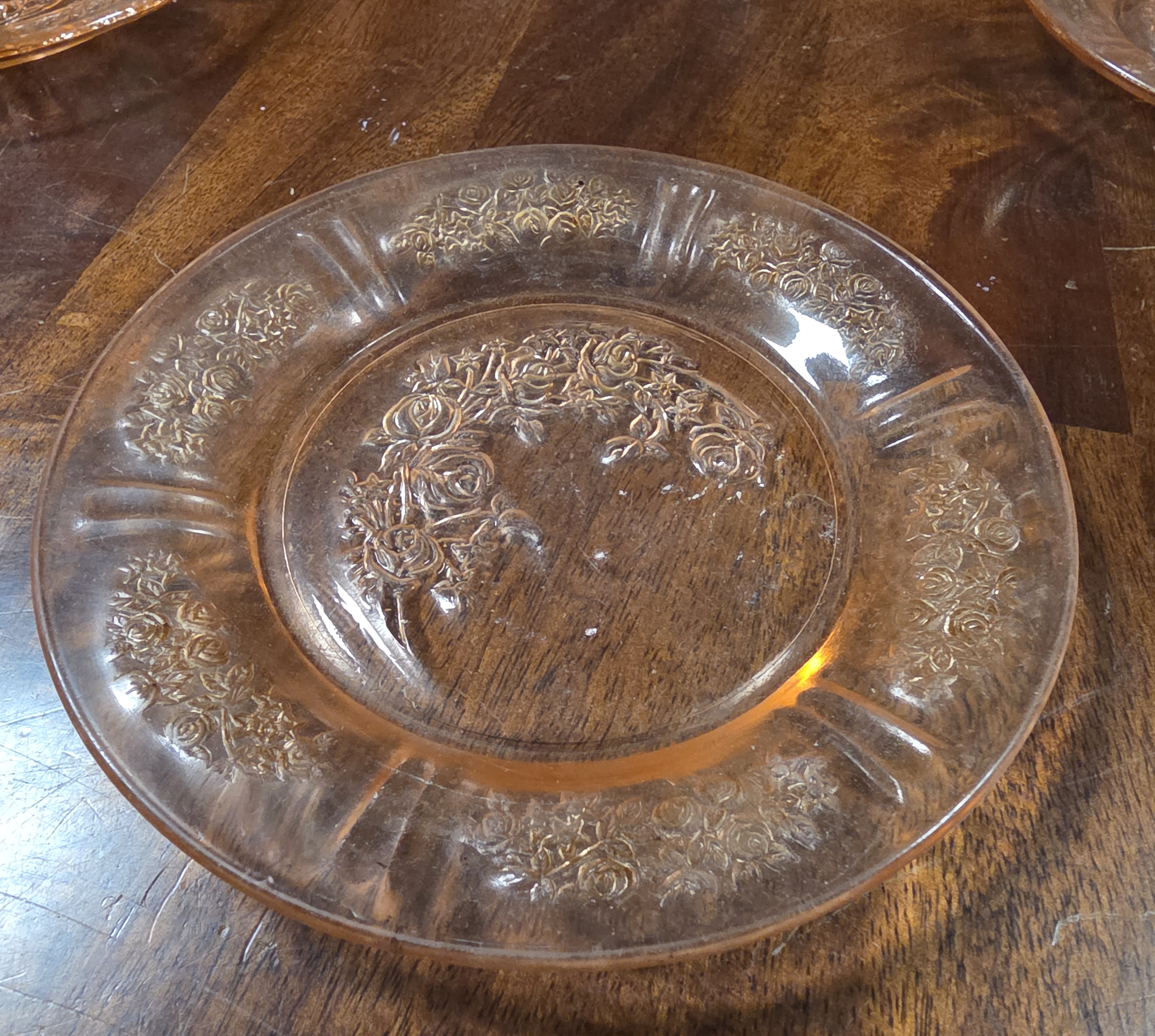 Depression Glass Tea Set - top