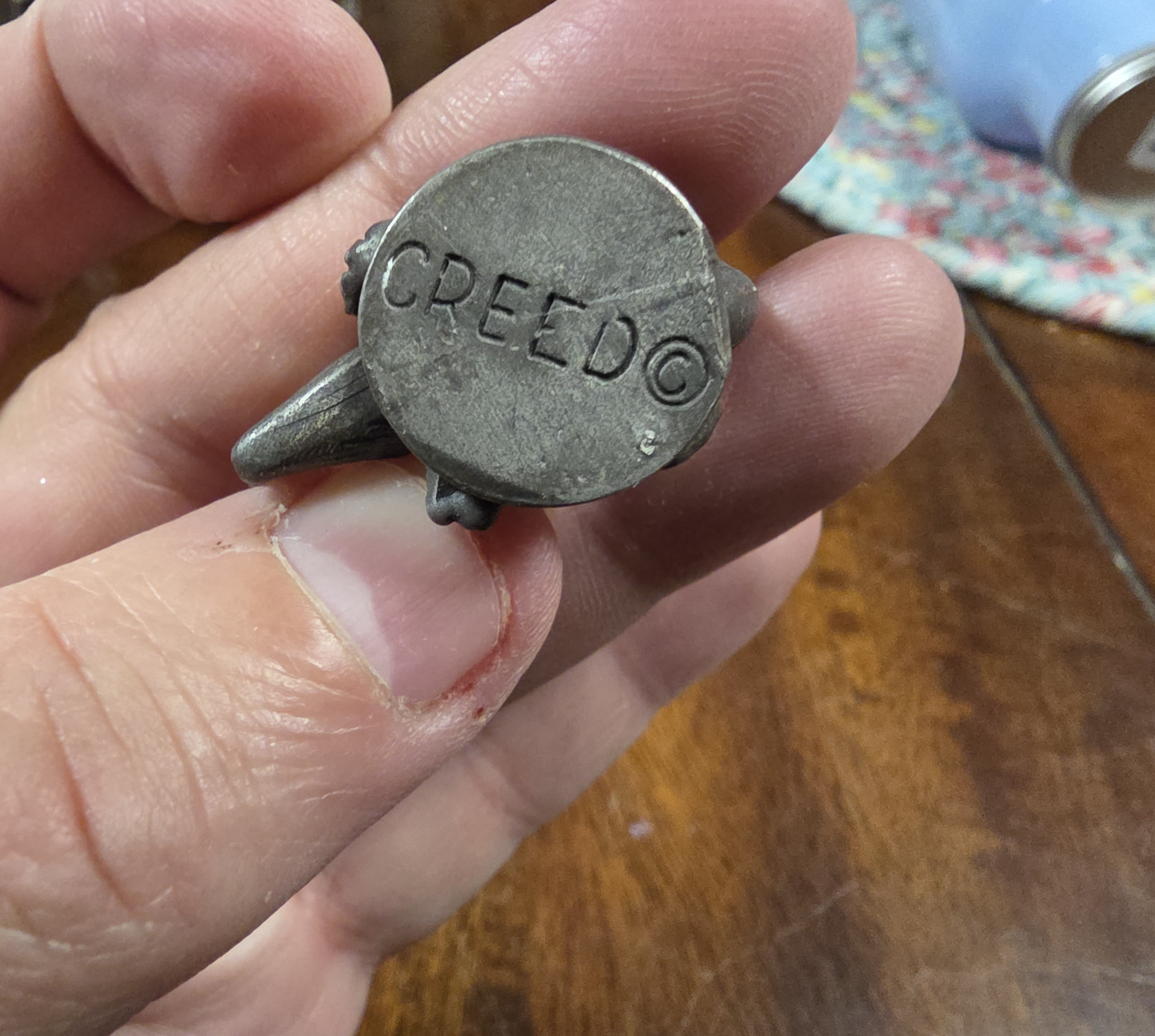 Creed St. William Slayer Figurine - label