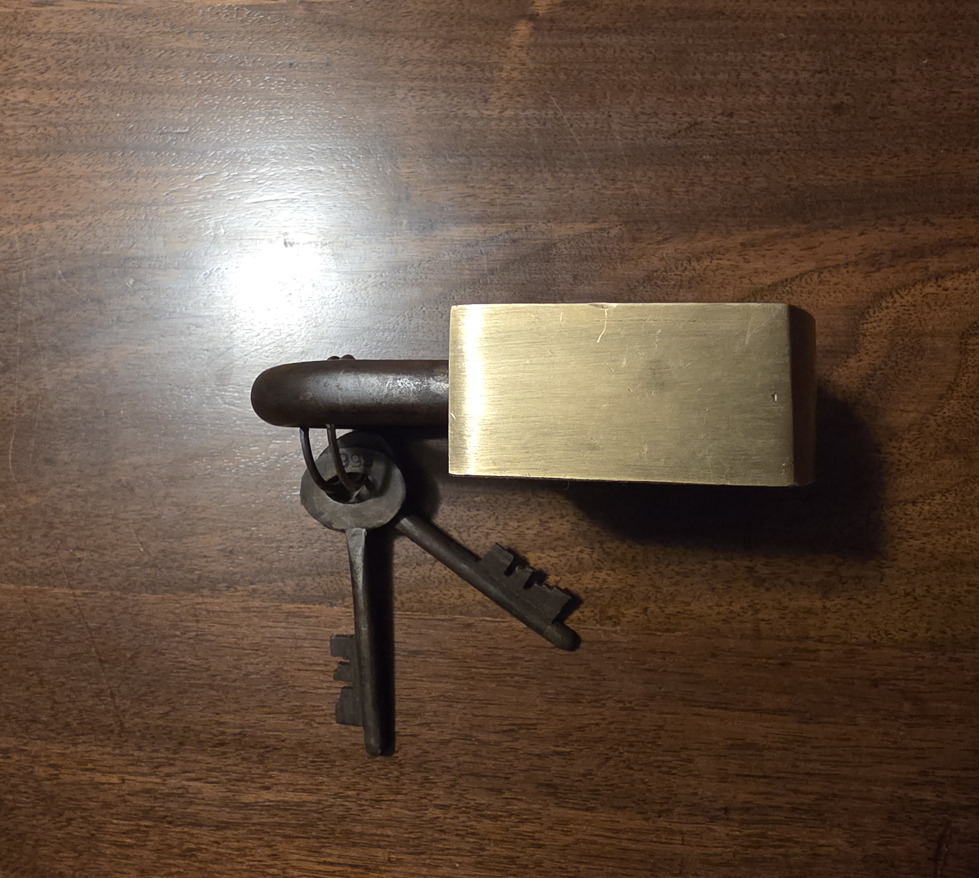 Winchester Brass Padlock - left